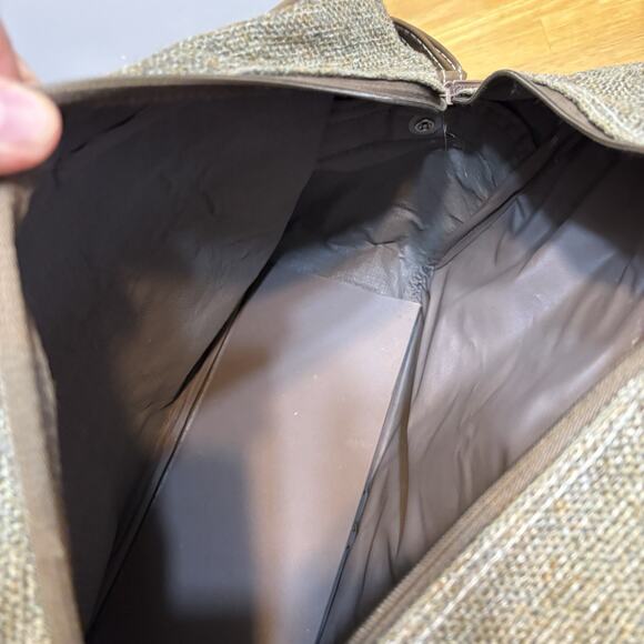 Jordache Tweed Carry On Overnight Bag Tote Luggage Weekender 15.5x11.5x6 Vintage - Picture 10 of 12